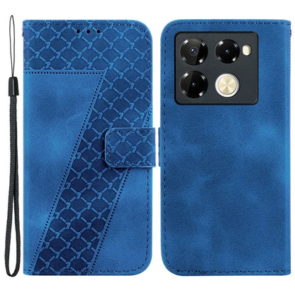 For Infinix Note 40 Pro+ / Note 40 Pro 5G Cell Phone Case 7-Shaped Pattern PU Leather Cover