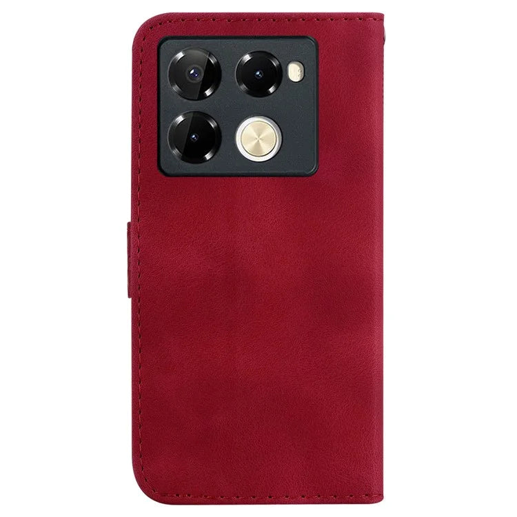 For Infinix Note 40 Pro+ / Note 40 Pro 5G Cell Phone Case 7-Shaped Pattern PU Leather Cover