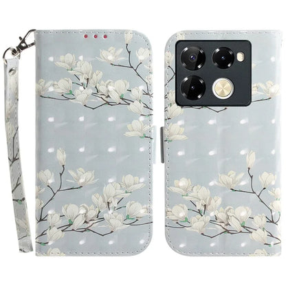 For Infinix Note 40 Pro+ / Note 40 Pro 5G Case 3D Pattern Print Leather Wallet Phone Cover