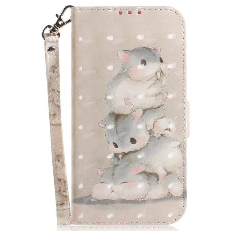 For Infinix Note 40 Pro+ / Note 40 Pro 5G Case 3D Pattern Print Leather Wallet Phone Cover
