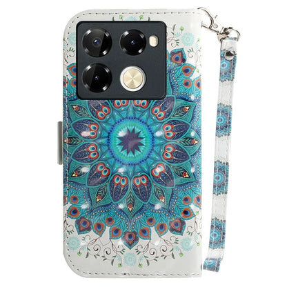 For Infinix Note 40 Pro+ / Note 40 Pro 5G Case 3D Pattern Print Leather Wallet Phone Cover