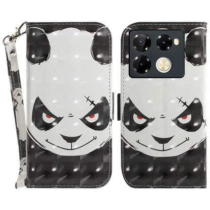 For Infinix Note 40 Pro+ / Note 40 Pro 5G Case 3D Pattern Print Leather Wallet Phone Cover