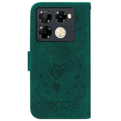 For Infinix Note 40 Pro+ / Note 40 Pro 5G Case Imprinted Leather Full Protection Phone Cover