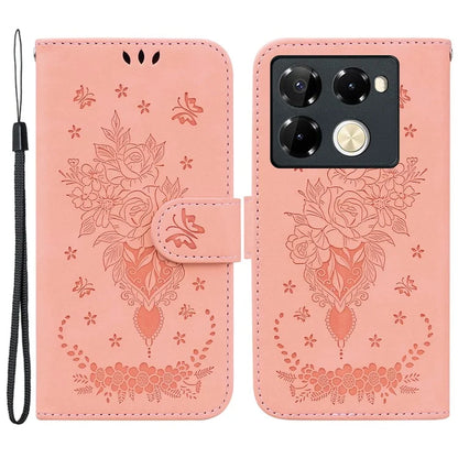 For Infinix Note 40 Pro+ / Note 40 Pro 5G Case Imprinted Leather Full Protection Phone Cover