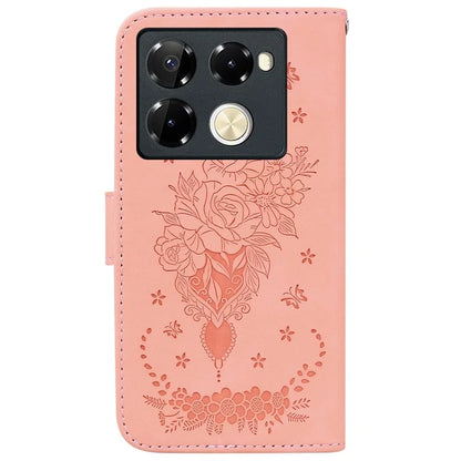 For Infinix Note 40 Pro+ / Note 40 Pro 5G Case Imprinted Leather Full Protection Phone Cover