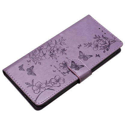 For Xiaomi 13 Lite / Civi 2 5G Phone Case Butterfly Floral Imprint Leather Wallet Cover