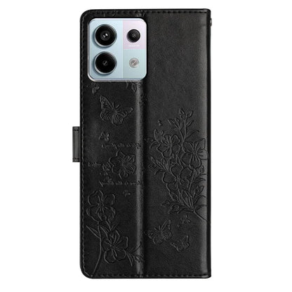 For Xiaomi Redmi Note 13 Pro 4G / Poco M6 Pro 4G Case Butterfly Floral Imprint Leather Wallet Phone Cover