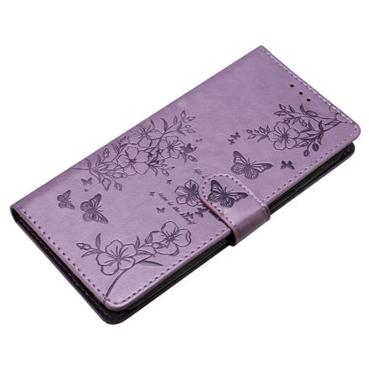 For Xiaomi Redmi 13 5G / 13 4G Phone Case Butterfly Floral Imprint Leather Wallet Cover