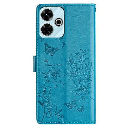 For Xiaomi Redmi 13 5G / 13 4G Phone Case Butterfly Floral Imprint Leather Wallet Cover