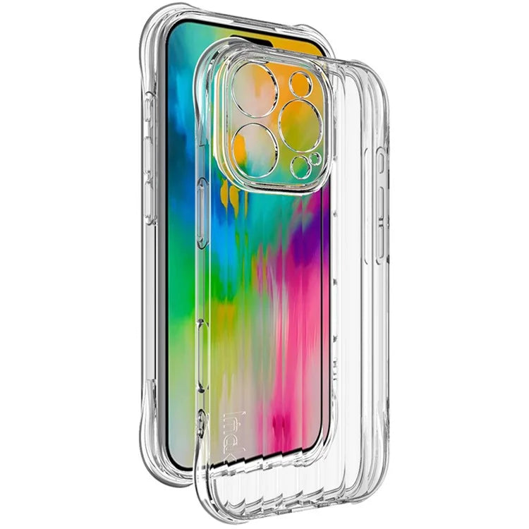 IMAK For iPhone 16 Pro Case Corrugated Texture Soft TPU Protective Phone Cover