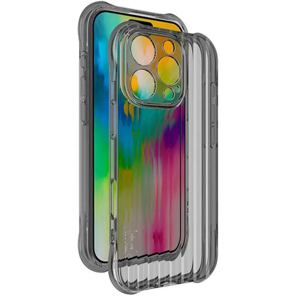 IMAK For iPhone 16 Pro Case Corrugated Texture Soft TPU Protective Phone Cover