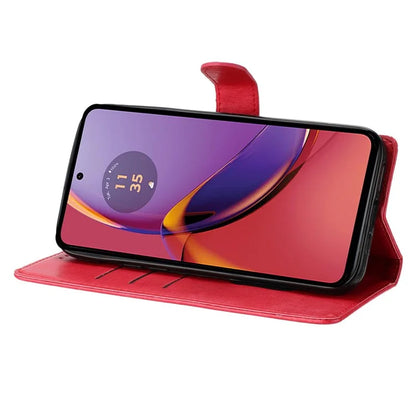 For Motorola Moto G45 5G / G34 5G Stand Case Butterfly Floral Imprint Leather Wallet Phone Cover