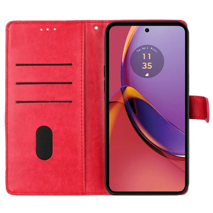 For Motorola Moto G45 5G / G34 5G Stand Case Butterfly Floral Imprint Leather Wallet Phone Cover