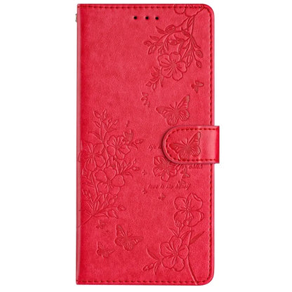 For Motorola Moto G45 5G / G34 5G Stand Case Butterfly Floral Imprint Leather Wallet Phone Cover