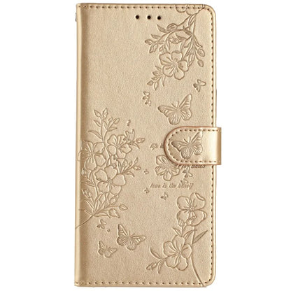 For Motorola Moto G45 5G / G34 5G Stand Case Butterfly Floral Imprint Leather Wallet Phone Cover
