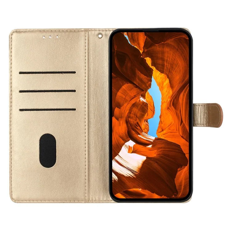 For Xiaomi Redmi 13C 4G / Poco C65 4G Phone Case Butterfly Floral Imprint Stand Leather Cover