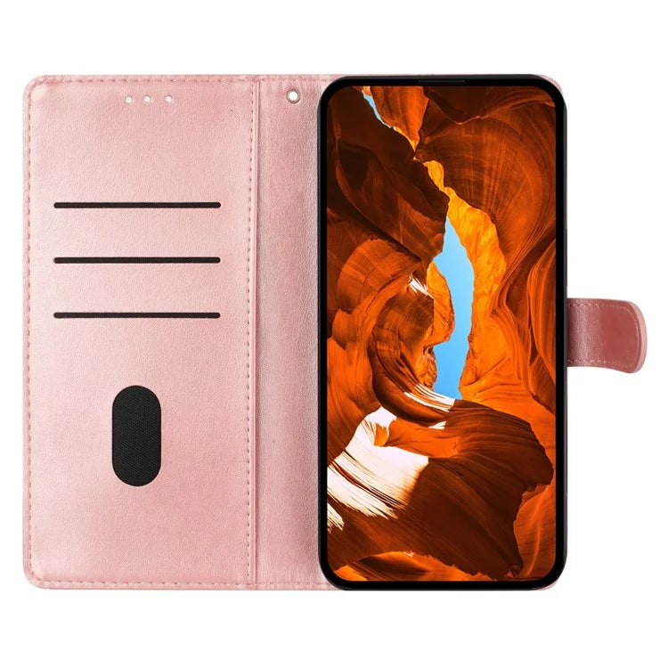 For Xiaomi Redmi 13C 4G / Poco C65 4G Phone Case Butterfly Floral Imprint Stand Leather Cover