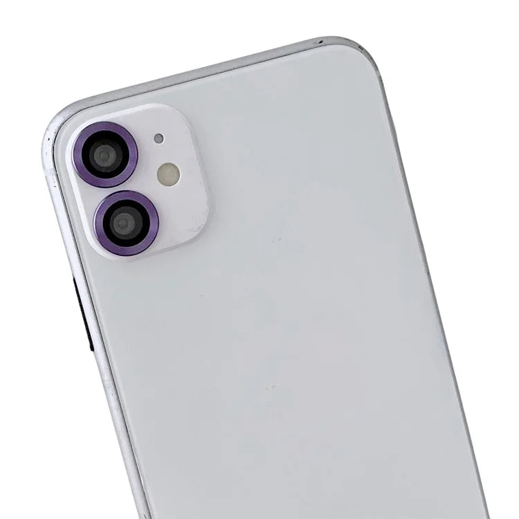 WANLONFENG NKS Series For iPhone 12 Acrylic Phone Case Kickstand Cover with Screen Film and Lens Film