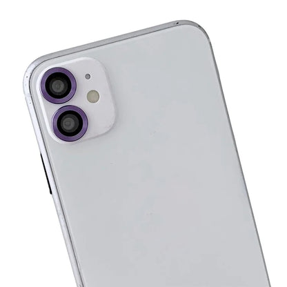WANLONFENG NKS Series For iPhone 12 Acrylic Phone Case Kickstand Cover with Screen Film and Lens Film