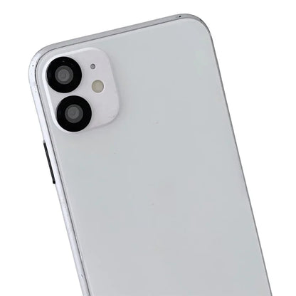 WANLONFENG NKS Series For iPhone 12 Acrylic Phone Case Kickstand Cover with Screen Film and Lens Film