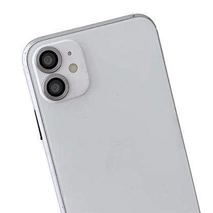 WANLONFENG NKS Series For iPhone 12 Acrylic Phone Case Kickstand Cover with Screen Film and Lens Film