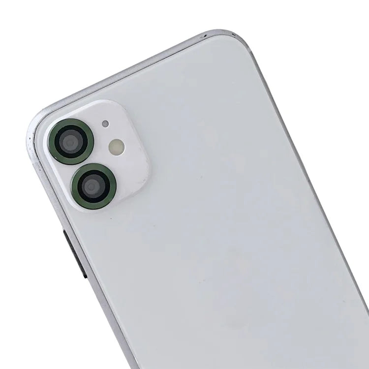 WANLONFENG NKS Series For iPhone 12 Acrylic Phone Case Kickstand Cover with Screen Film and Lens Film