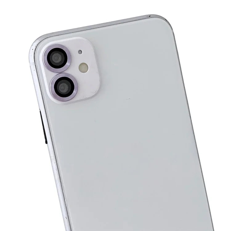 WANLONFENG NKS Series For iPhone 12 Acrylic Phone Case Kickstand Cover with Screen Film and Lens Film