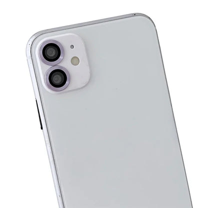 WANLONFENG NKS Series For iPhone 12 Acrylic Phone Case Kickstand Cover with Screen Film and Lens Film