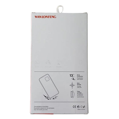 WANLONFENG NKS Series For iPhone 12 Acrylic Phone Case Kickstand Cover with Screen Film and Lens Film