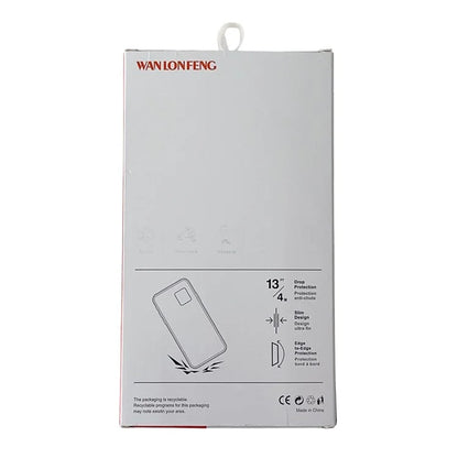 WANLONFENG NKS Series For iPhone 14 Acrylic Phone Case Kickstand Cover with Screen Film and Lens Film