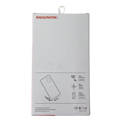 WANLONFENG NKS Series For iPhone 15 Pro Max Acrylic Phone Case Kickstand Cover with Screen Film and Lens Film