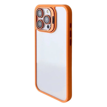 WANLONFENG NKS Series For iPhone 15 Pro Max Acrylic Phone Case Kickstand Cover with Screen Film and Lens Film