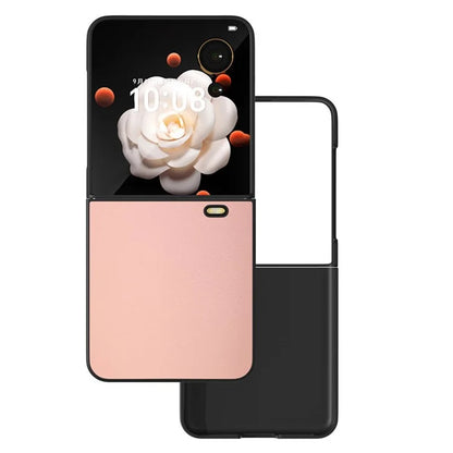 For Honor Magic V Flip 5G Case PU Leather Coated Hard PC Folding Phone Cover