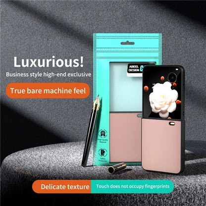 For Honor Magic V Flip 5G Case PU Leather Coated Hard PC Folding Phone Cover