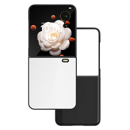 For Honor Magic V Flip 5G Case PU Leather Coated Hard PC Folding Phone Cover