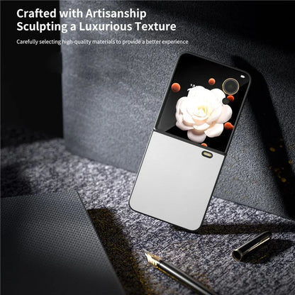 For Honor Magic V Flip 5G Case PU Leather Coated Hard PC Folding Phone Cover