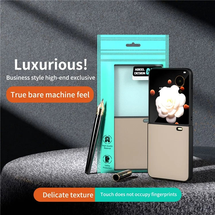 For Honor Magic V Flip 5G Case PU Leather Coated Hard PC Folding Phone Cover