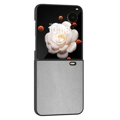 For Honor Magic V Flip 5G Case PU Leather Coated Hard PC Folding Phone Cover