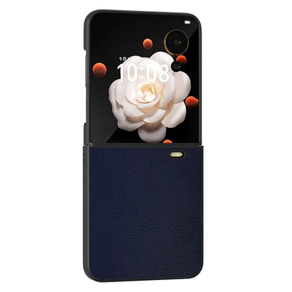 For Honor Magic V Flip 5G Case PU Leather Coated Hard PC Folding Phone Cover