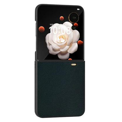 For Honor Magic V Flip 5G Case PU Leather Coated Hard PC Folding Phone Cover