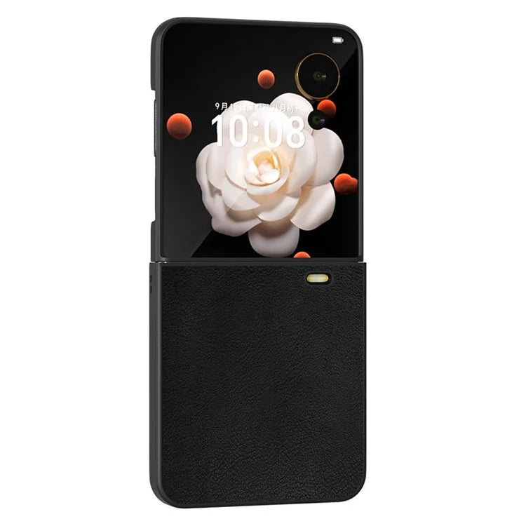 For Honor Magic V Flip 5G Case PU Leather Coated Hard PC Folding Phone Cover