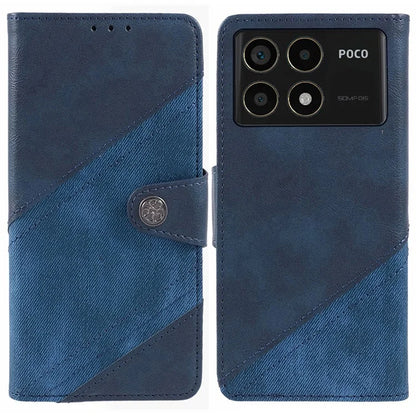 For Xiaomi Redmi K70 5G / K70 Pro 5G / Poco F6 Pro 5G Case Wallet Leather Phone Cover Texture Splicing