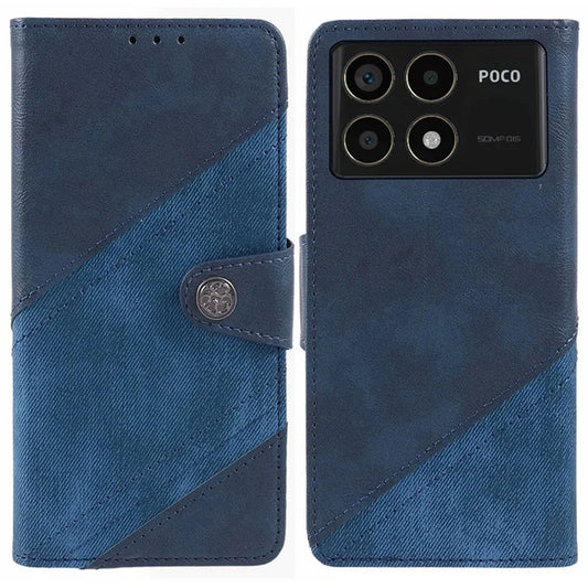 For Xiaomi Redmi K70 5G / K70 Pro 5G / Poco F6 Pro 5G Case Wallet Leather Phone Cover Texture Splicing