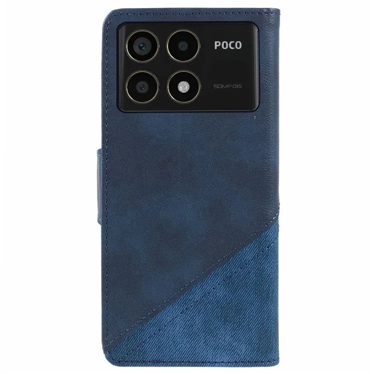 For Xiaomi Redmi K70 5G / K70 Pro 5G / Poco F6 Pro 5G Case Wallet Leather Phone Cover Texture Splicing