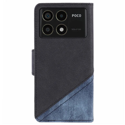 For Xiaomi Redmi K70 5G / K70 Pro 5G / Poco F6 Pro 5G Case Wallet Leather Phone Cover Texture Splicing
