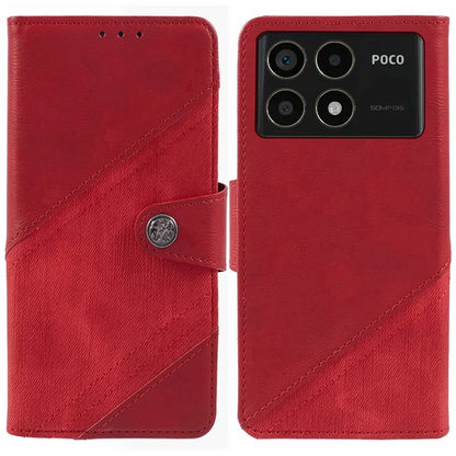 For Xiaomi Redmi K70 5G / K70 Pro 5G / Poco F6 Pro 5G Case Wallet Leather Phone Cover Texture Splicing