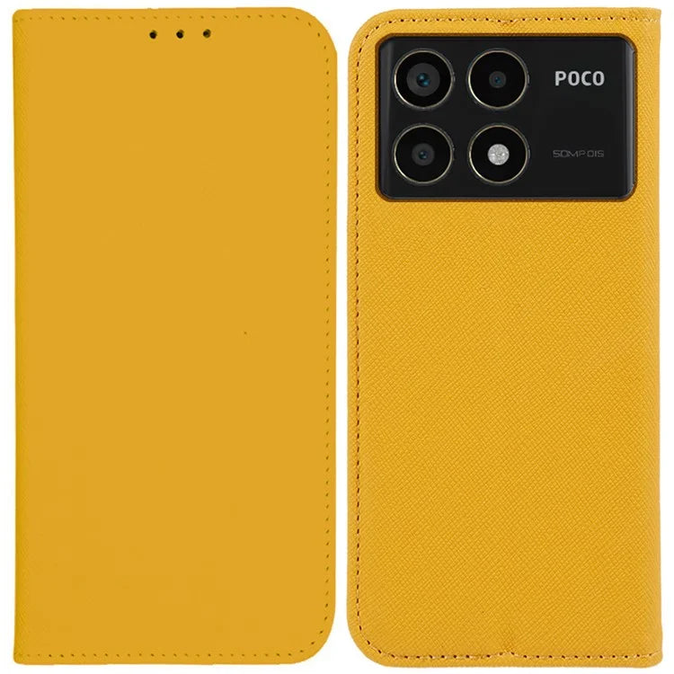 For Xiaomi Redmi K70 5G / K70 Pro 5G / Poco F6 Pro 5G Case Wallet Leather Phone Cover Cross Texture