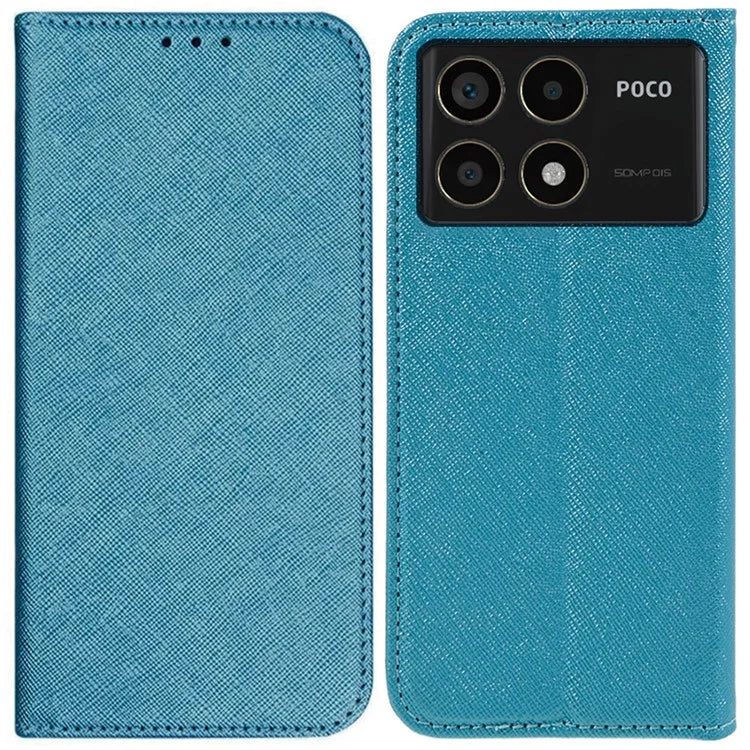 For Xiaomi Redmi K70 5G / K70 Pro 5G / Poco F6 Pro 5G Case Wallet Leather Phone Cover Cross Texture