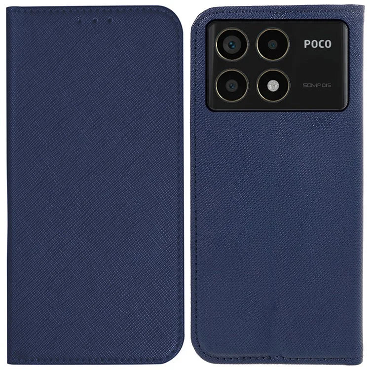 For Xiaomi Redmi K70 5G / K70 Pro 5G / Poco F6 Pro 5G Case Wallet Leather Phone Cover Cross Texture