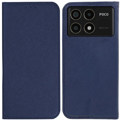 For Xiaomi Redmi K70 5G / K70 Pro 5G / Poco F6 Pro 5G Case Wallet Leather Phone Cover Cross Texture